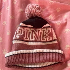 PINK Victoria secret beanie hat